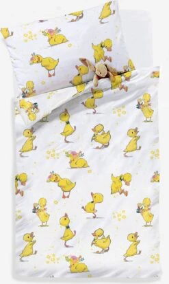 Decoware® Ledikant Dekbedovertrek Eendjes - Katoen Renforce - 100x135 Cm - 40x60 Cm -Babyproducten 717x1200 2