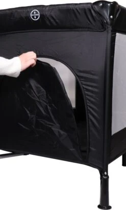Ding Deluxe Black Campingbedje Incl. Bodemverhoger -Babyproducten 722x1200 1