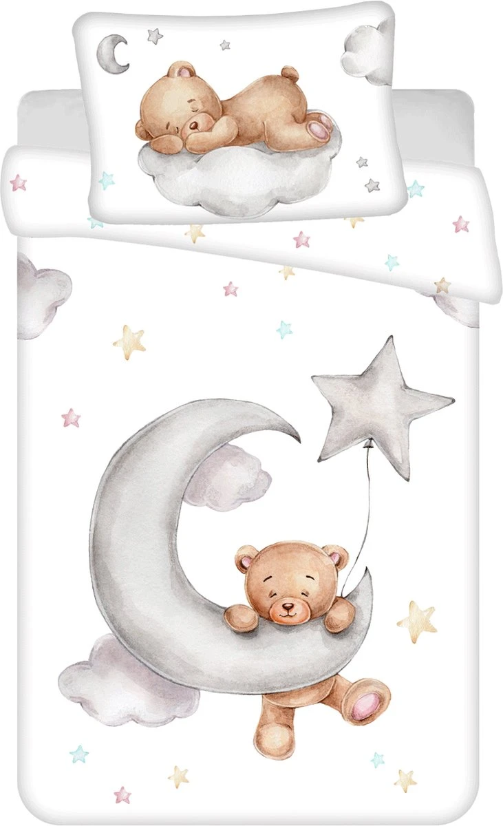Animal Pictures BABY Dekbedovertrek, Beertje - 135 X 100 + 40 X 60 Cm - Katoen 3 Animal Pictures BABY Dekbedovertrek, Beertje - 135 X 100 + 40 X 60 Cm - Katoen