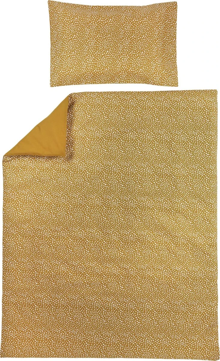 Meyco Cheetah/Uni Dekbedovertrek Ledikant - Honey Gold - 100x135cm 3 Meyco Cheetah/Uni Dekbedovertrek Ledikant - Honey Gold - 100x135cm