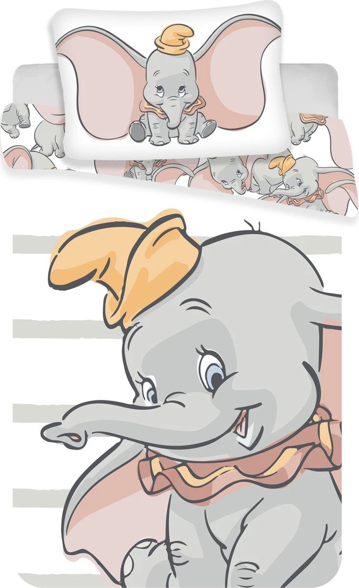 Disney Dumbo Little One BABY Dekbedovertrek - 100x135 Cm - Multi - Copy 3 Disney Dumbo Little One BABY Dekbedovertrek - 100x135 Cm - Multi - Copy