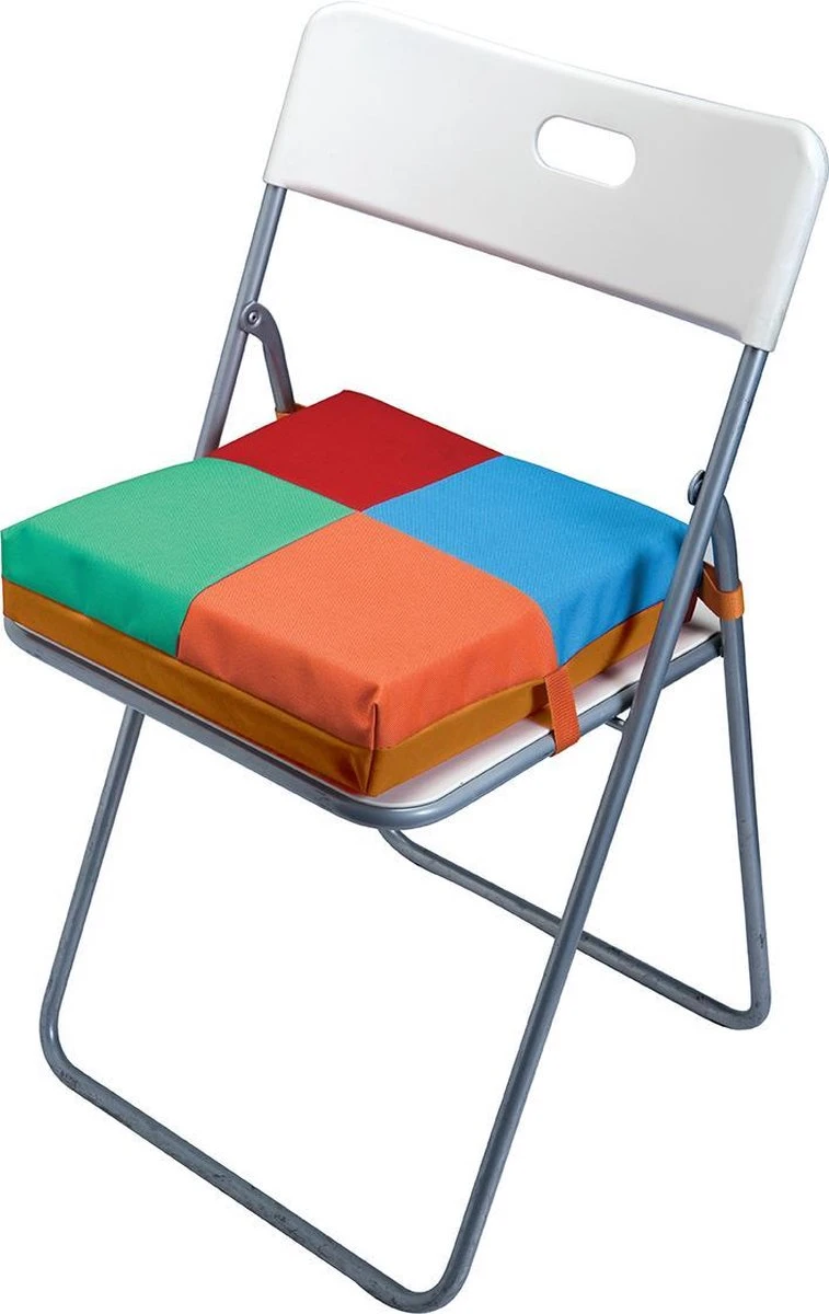 Simplygood Zitkussen Stoelverhoger - Geel-Egel/Lichtblauw-Egel 6 Simplygood Zitkussen Stoelverhoger - Geel-Egel/Lichtblauw-Egel - Afbeelding 4