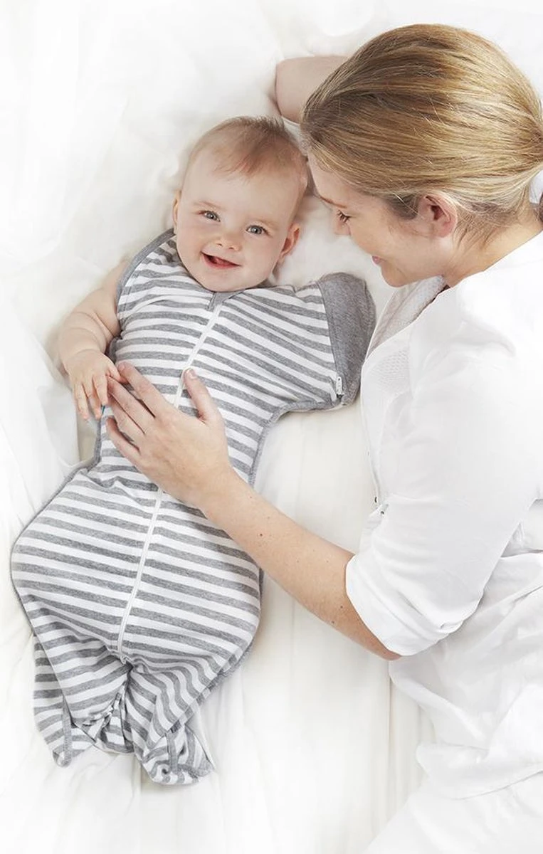 Love To Dream™ Babyslaapzak Swaddle Up™ - Inbakeren Afbouwen - Baby 4-6 Maanden - 11-14 Kg - All Season - Grijs 4 Love To Dream™ Babyslaapzak Swaddle Up™ - Inbakeren Afbouwen - Baby 4-6 Maanden - 11-14 Kg - All Season - Grijs - Afbeelding 2