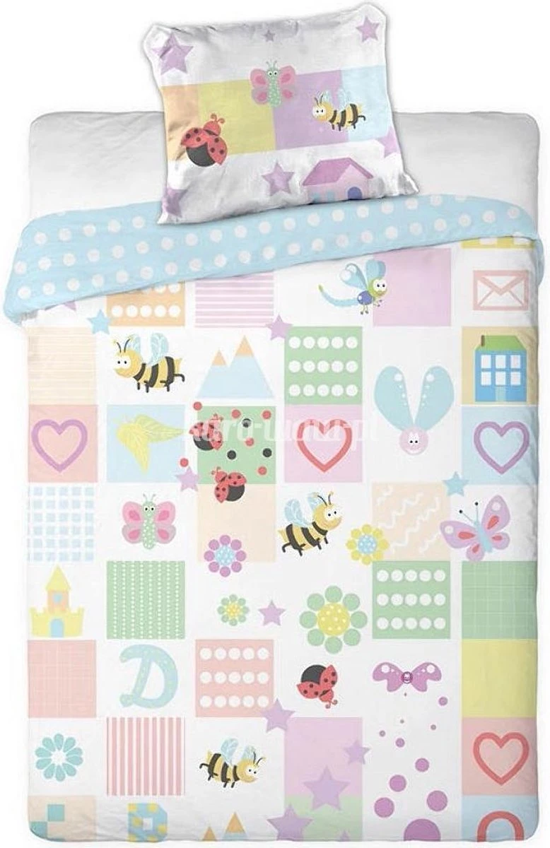 Dekbed BABY Ledikant Vlinders: 100x135/40x60 Cm 3 Dekbed BABY Ledikant Vlinders: 100x135/40x60 Cm