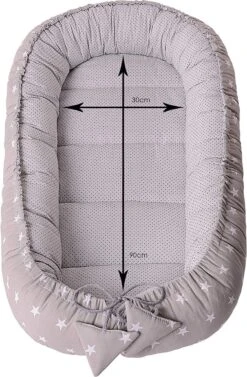 Medi Partners Knuffel Nest Set, Incl. Baby Nest 90x50 Verwijderbare Insert Deken, Plat Kussen En Vlinder Kussen, 100% Katoen, Grijs, Large, 5 Stuks 8 Medi Partners Knuffel Nest Set, Incl. Baby Nest 90x50 Verwijderbare Insert Deken, Plat Kussen En Vlinder Kussen, 100% Katoen, Grijs, Large, 5 Stuks -Babyproducten 786x1200 1