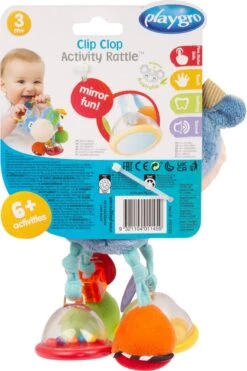 Playgro Clip Clop Rammelaar - Blauw - Activiteitenspeeltje - Kraamkado -Babyproducten 798x1200