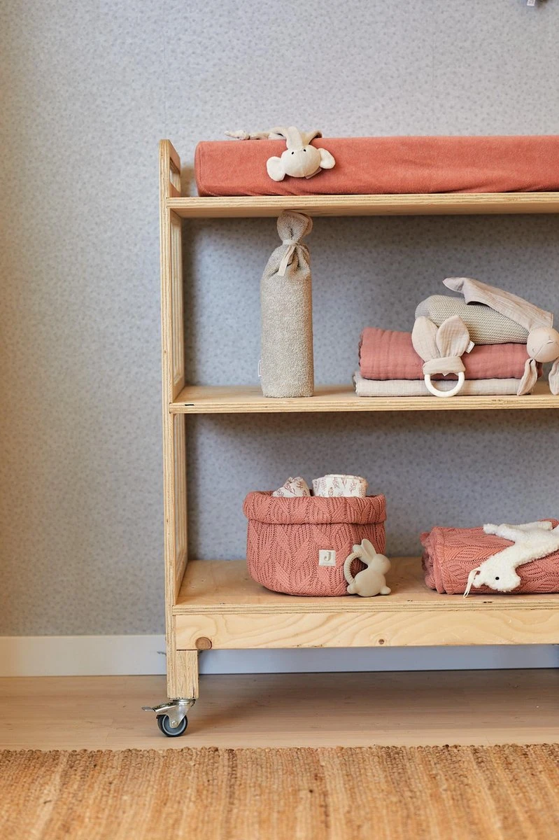 Jollein Hydrofiel Multidoek Meadow 70x70cm - Rosewood - 3 Stuks 10 Jollein Hydrofiel Multidoek Meadow 70x70cm - Rosewood - 3 Stuks - Afbeelding 8