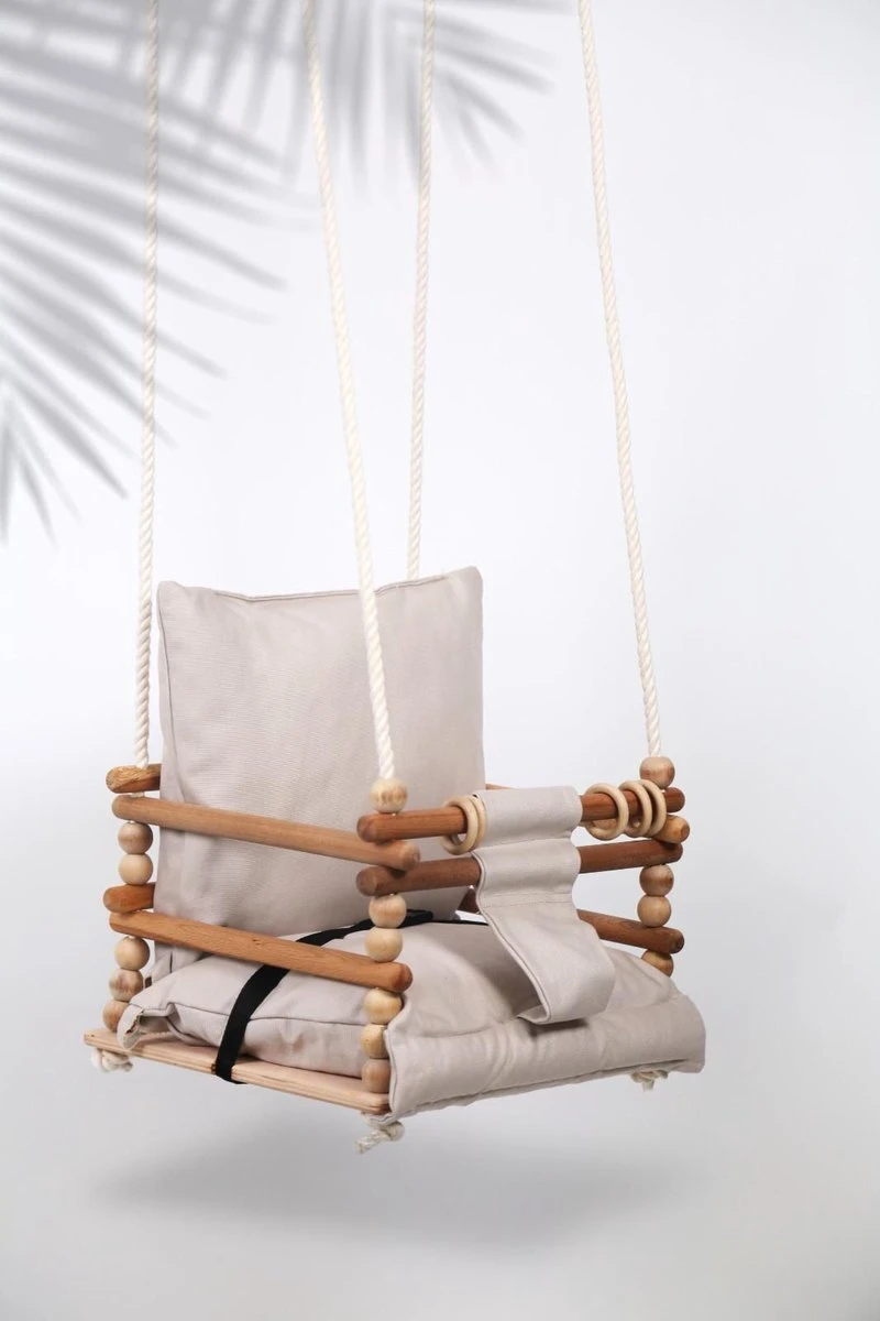 Babyschommel Met Berkenhout - Schommel Baby - Baby Swing Tot 60 Kg - Verstelbaar Schommel Kind - Babyswing 3 Babyschommel Met Berkenhout - Schommel Baby - Baby Swing Tot 60 Kg - Verstelbaar Schommel Kind - Babyswing