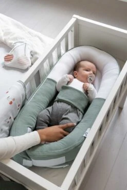 Doomoo Cocoon - Babynestje - Organisch Katoen - 74 X 46 Cm - Tetra Jersey Green -Babyproducten 800x1200 281