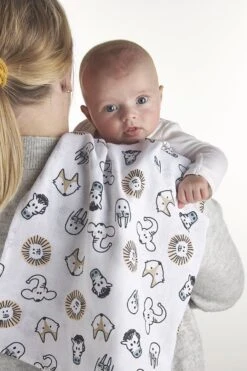 Meyco Animal Swaddle 3-pack - Hydrofiel - Multicolor - 120x120cm 9 Meyco Animal Swaddle 3-pack - Hydrofiel - Multicolor - 120x120cm -Babyproducten 800x1200 75