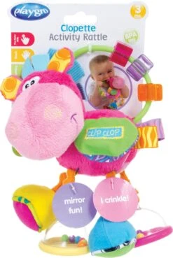Playgro Clip Clop Rammelaar - Roze - Activiteitenspeeltje - Kraamkado -Babyproducten 804x1200 1