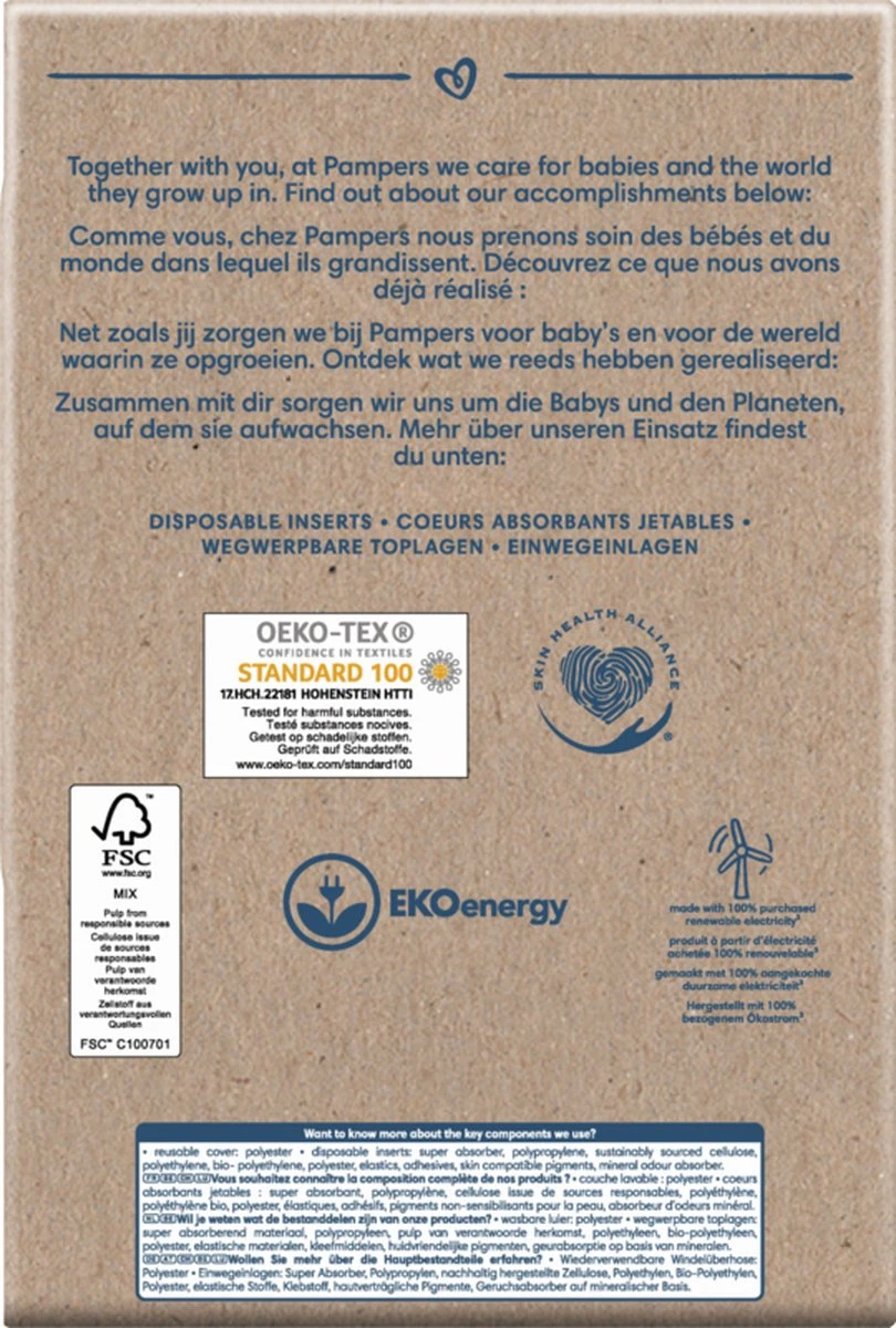 Pampers® Pampers Harmonie Hybrid - Startpakket - Wasbare Luiers Voor Baby’s 5 Pampers® Pampers Harmonie Hybrid - Startpakket - Wasbare Luiers Voor Baby’s - Afbeelding 3