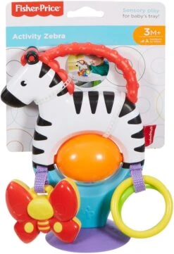 Fisher Price - Activity Zebra - Rammelaar - Speeltje En Bijtring - Grijpspeelgoed -Babyproducten 821x1200