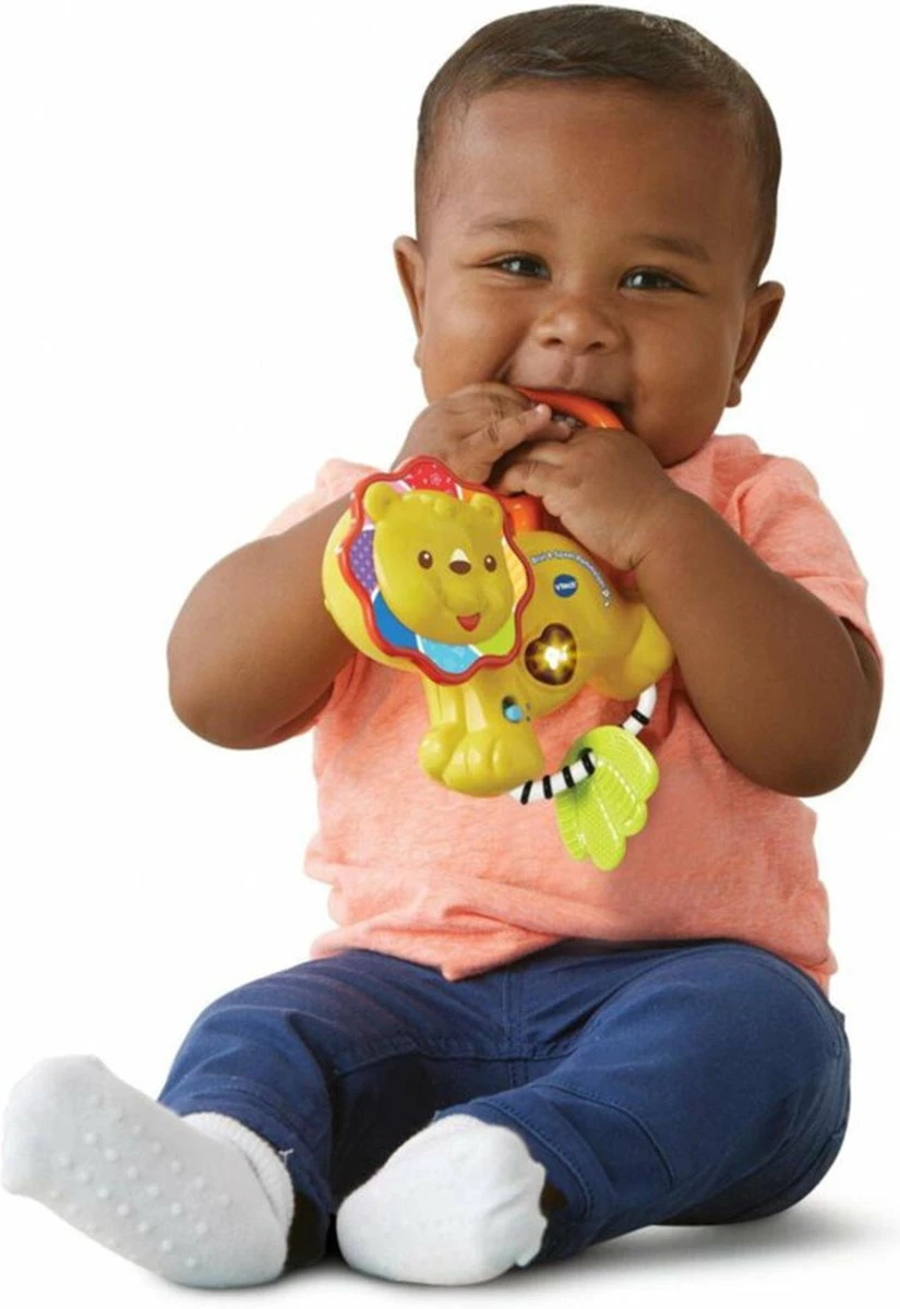 VTech Baby Brul & Speel Rammelaar - Educatief Babyspeelgoed - Bijtring - 3 Tot 24 Maanden 4 VTech Baby Brul & Speel Rammelaar - Educatief Babyspeelgoed - Bijtring - 3 Tot 24 Maanden - Afbeelding 2