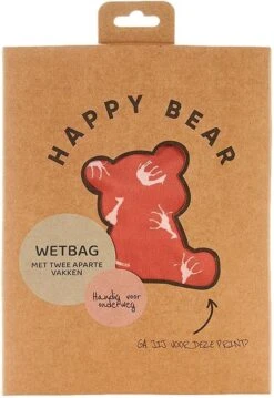 HappyBear | Wetbag - Savanna | Luiertas | Twee Waterdichte Vakken | Met Ophanglus -Babyproducten 826x1200