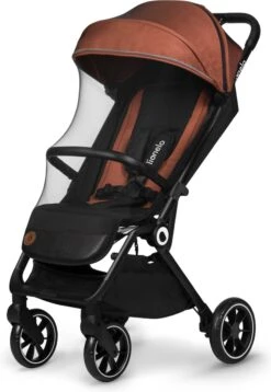 Lionelo Buggy Cloe - Kinderwagen Premium + - Tot 22 Kg - Verstelbare Rugleuning - 5-punts Veiligheidsgordels - Grote Zwenkwielen - Klamboe - Bekerhouder - Lichtgewicht - Compact - Waterdicht -Babyproducten 828x1200 4