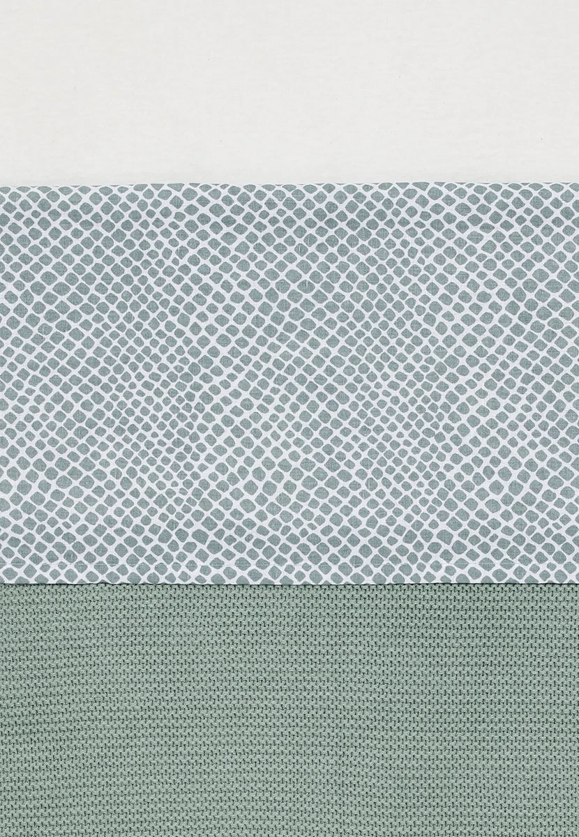 Jollein Baby Laken Wieg 75x100cm Snake - Ash Green 4 Jollein Baby Laken Wieg 75x100cm Snake - Ash Green - Afbeelding 2