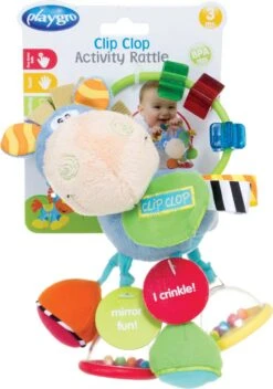 Playgro Clip Clop Rammelaar - Blauw - Activiteitenspeeltje - Kraamkado -Babyproducten 843x1200