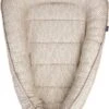Zaffiro Leaves Babynestje - Beige - Hoes Van 100% Katoen -Babyproducten 862x1200 2