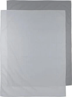 Meyco Uni Wieglaken - 2-pack Grey/light Grey - 75x100cm