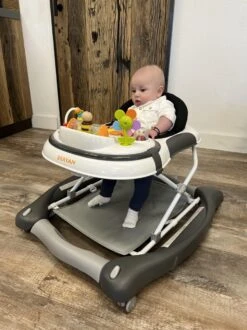 Deryan Luxe Loopstoel - Schommelfunctie -Inclusief Speelset En Dienblad - Grijs -Babyproducten 899x1200 14