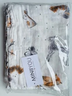 Hydrofiele Doek XL - 120x120 Cm - Inbakerdoek - Forest Animals - Swaddle Doek Groot - Hydrofiele Luier -Babyproducten 900x1200 23