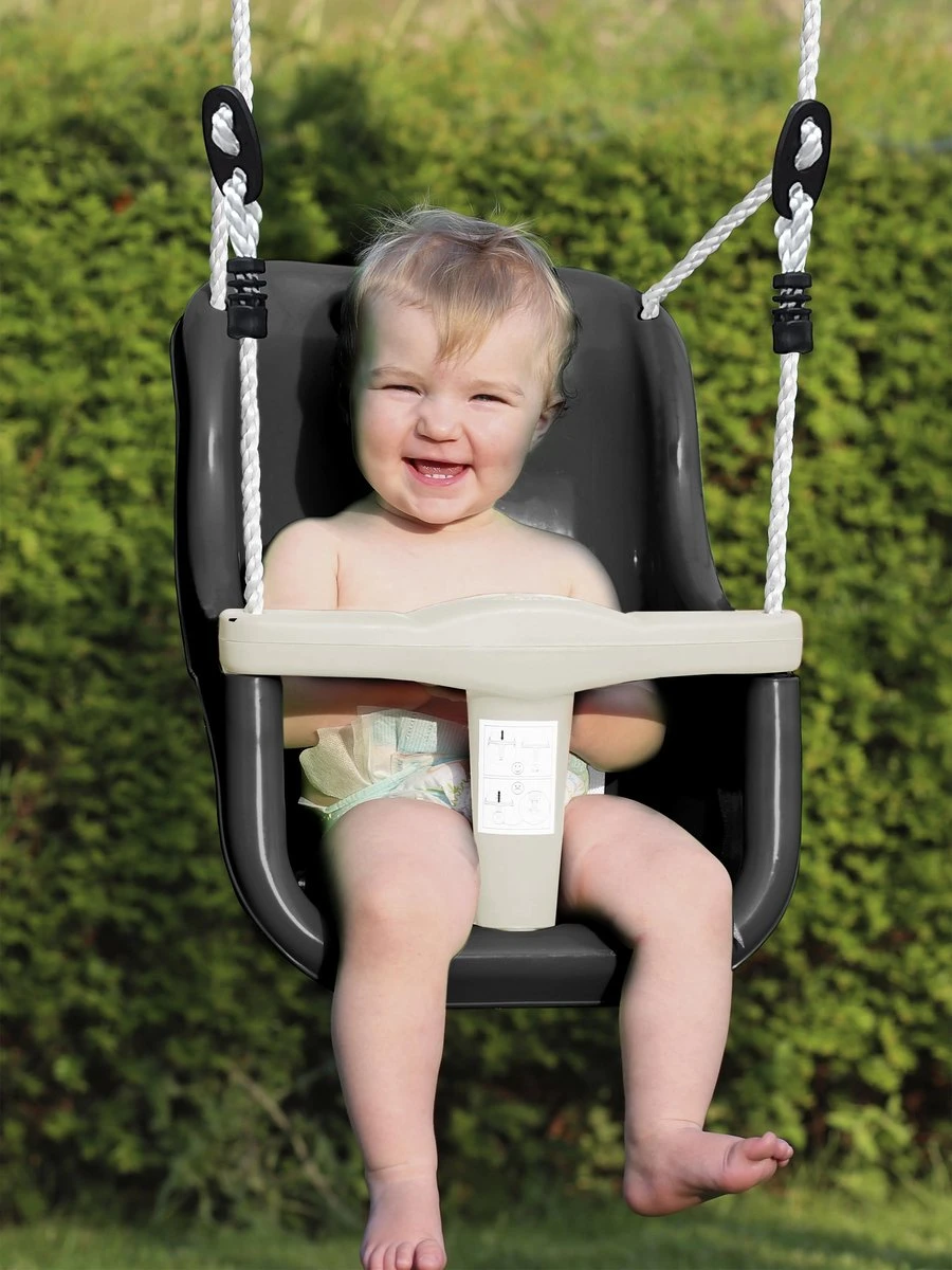 AXI Metalen Baby Schommel Met Zitje Antraciet/créme - Vrijstaande Schommelset Voor Binnen En Buiten 10 AXI Metalen Baby Schommel Met Zitje Antraciet/créme - Vrijstaande Schommelset Voor Binnen En Buiten - Afbeelding 8