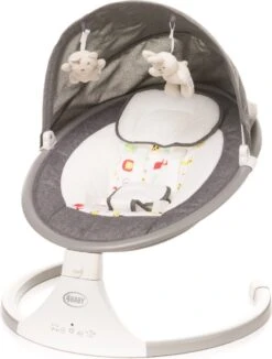 4Baby Rock 'n Relax Grijs - Babyschommel - Elektronische BabySwing - 5 Snelheden - Inclusief Accessoires -Babyproducten 908x1200 7