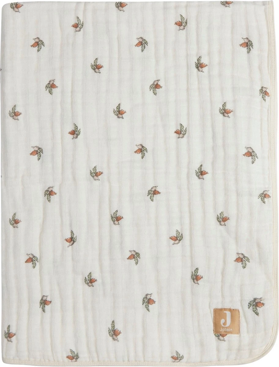 Jollein Deken Hydrofiel Wieg 75x100cm Rosehip 3 Jollein Deken Hydrofiel Wieg 75x100cm Rosehip