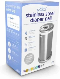 Ubbi® Ubbi Luieremmer - Zilver - Metaal - Geurloos - Geen Navulcassettes Nodig -Babyproducten 921x1200 3