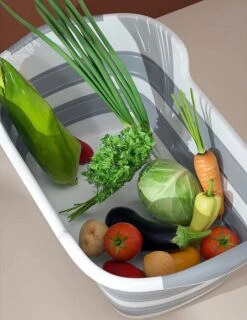 Merkloos Baby Badje Opvouwbaar - Multifunctioneel - Wasmand - Opbergmand - Speelgoed Opslag - Babybadje -Babyproducten 925x1200 7