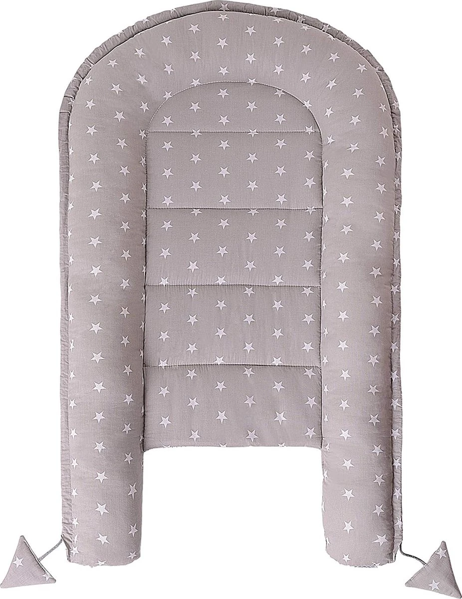 Medi Partners Knuffel Nest Set, Incl. Baby Nest 90x50 Verwijderbare Insert Deken, Plat Kussen En Vlinder Kussen, 100% Katoen, Grijs, Large, 5 Stuks 4 Medi Partners Knuffel Nest Set, Incl. Baby Nest 90x50 Verwijderbare Insert Deken, Plat Kussen En Vlinder Kussen, 100% Katoen, Grijs, Large, 5 Stuks - Afbeelding 2