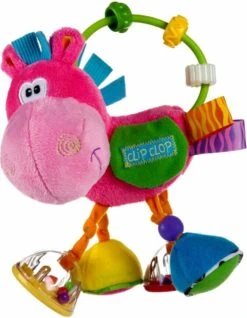 Playgro Clip Clop Rammelaar - Roze - Activiteitenspeeltje - Kraamkado -Babyproducten 931x1200