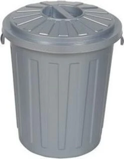 AFVALBAK ROND M/D MAXI BIN 36X42 - 23 L GRIJS OK KEEEPER 10213