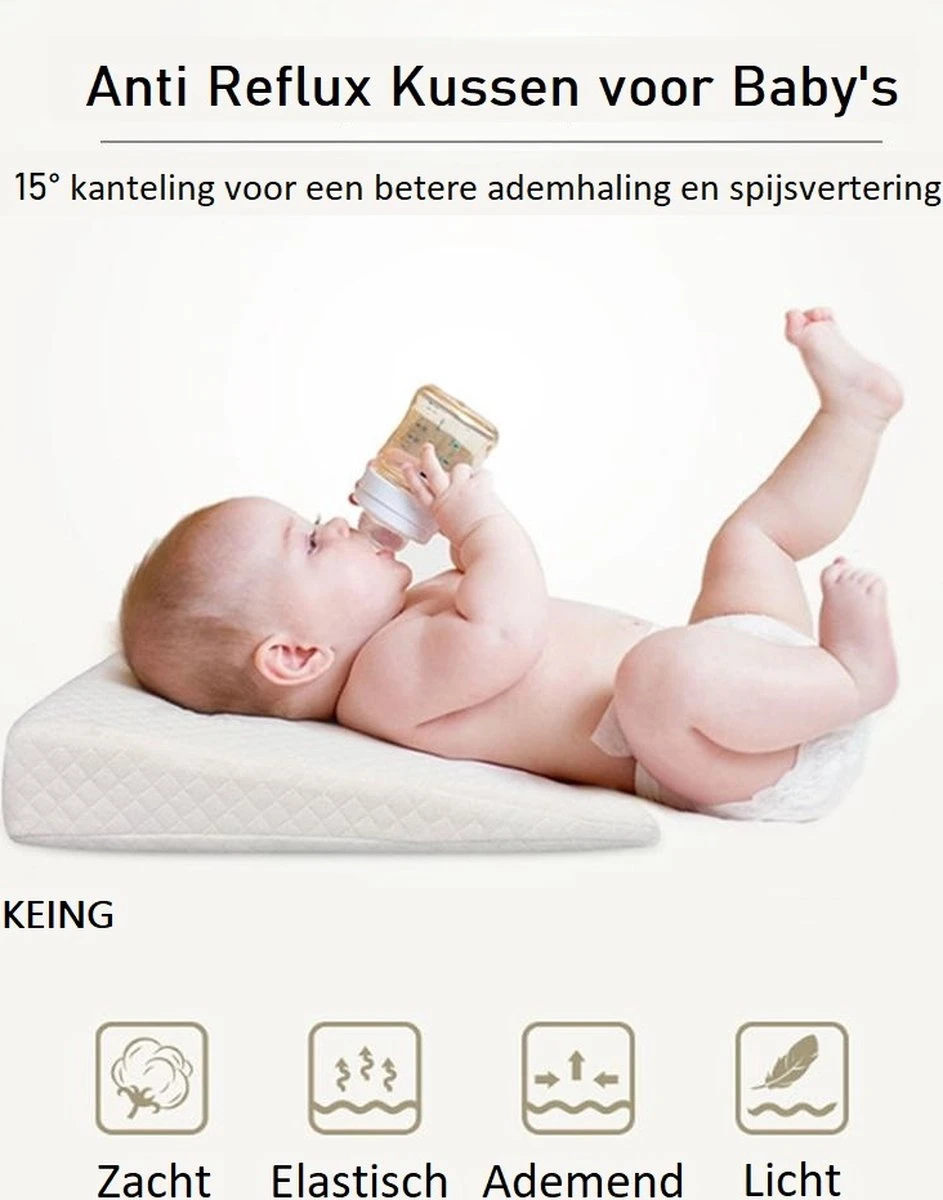 Reflux Kussen RECHT – Hellend Kussen – Matrasverhoger – Wigkussen – Zwangerschapskussen – Zijslaapkussen – Slaapkussen Baby – Voedingskussen – Hoofdkussen Baby – Anti Reflux – Verhogend Kussen Baby – Kraamcadeau – Cadeautip 4 Reflux Kussen RECHT – Hellend Kussen – Matrasverhoger – Wigkussen – Zwangerschapskussen – Zijslaapkussen – Slaapkussen Baby – Voedingskussen – Hoofdkussen Baby – Anti Reflux – Verhogend Kussen Baby – Kraamcadeau – Cadeautip - Afbeelding 2