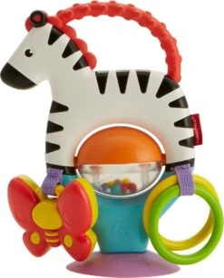Fisher Price - Activity Zebra - Rammelaar - Speeltje En Bijtring - Grijpspeelgoed -Babyproducten 965x1200