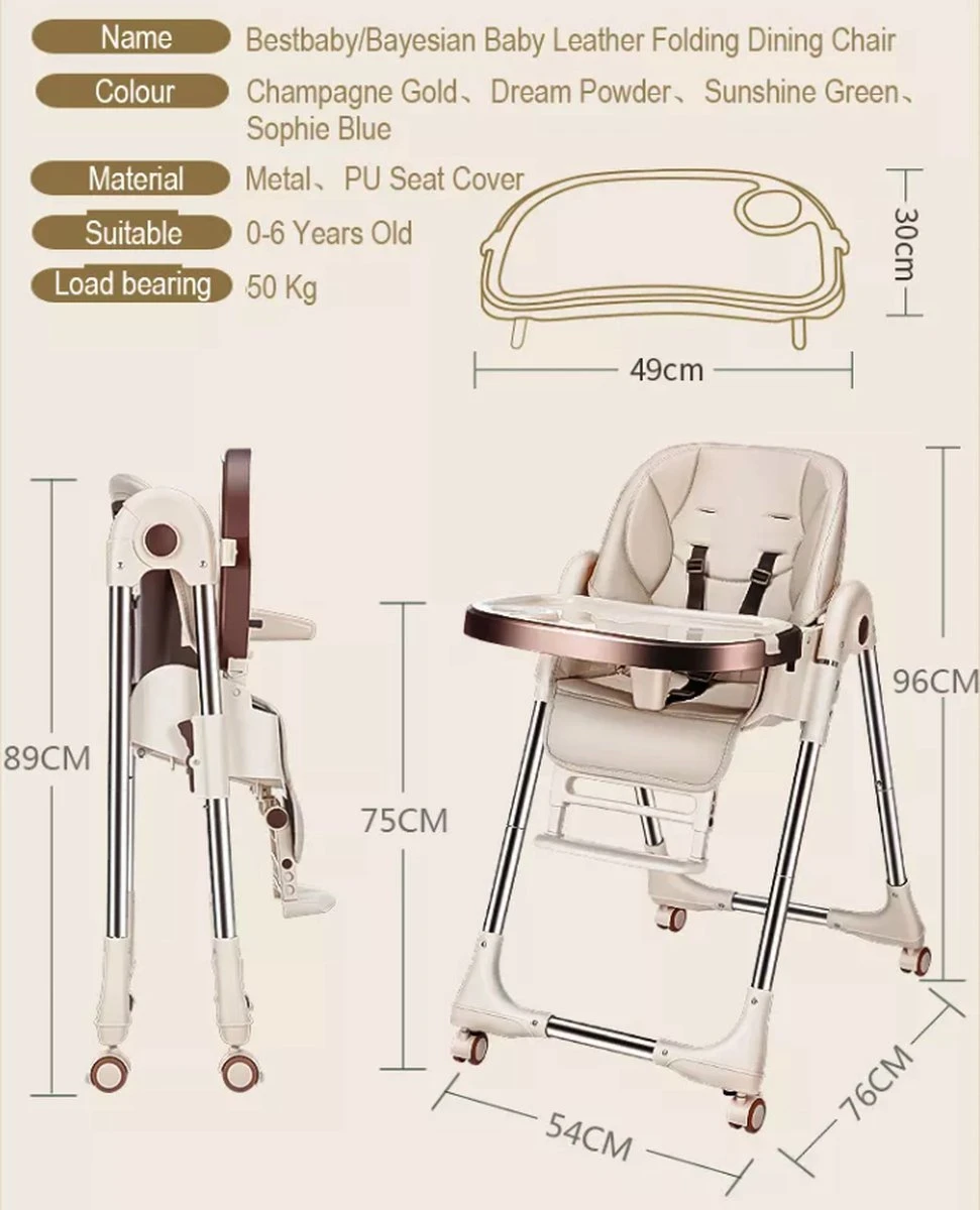 Tissy® 2 In 1 Eetstoel / Kinderstoel – Roze/Wit – Inklapbare Eetstoel Met Speeltafel 13 Tissy® 2 In 1 Eetstoel / Kinderstoel – Roze/Wit – Inklapbare Eetstoel Met Speeltafel - Afbeelding 11