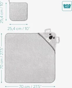 Navaris Badcape Met Capuchon Voor Baby - Set Met Badcape En Washandje - 100% Bamboe - Voor Baby's Van 0-12 Maanden - Oeko-tex Gecertificeerd - Koala 13 Navaris Badcape Met Capuchon Voor Baby - Set Met Badcape En Washandje - 100% Bamboe - Voor Baby's Van 0-12 Maanden - Oeko-tex Gecertificeerd - Koala -Babyproducten 975x1200 3
