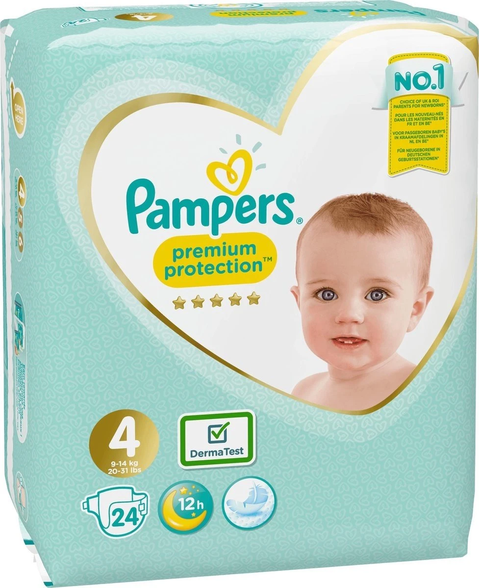 Pampers® Pampers Premium Protection - Maat 4 (Maxi) 9-14 Kg - 24 Stuks - Luiers 13 Pampers® Pampers Premium Protection - Maat 4 (Maxi) 9-14 Kg - 24 Stuks - Luiers - Afbeelding 11