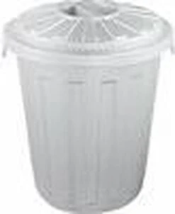 AFVALBAK ROND M/D MAXI BIN 36X42 - 23 L GRIJS OK KEEEPER 10213 -Babyproducten 983x1200 3